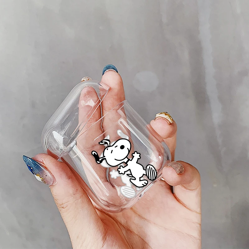 Для Airpods чехол милый для airpods чехол мультяшный защитный жесткий чехол прозрачный беспроводной чехол для наушников чехол s для apple air pod чехол
