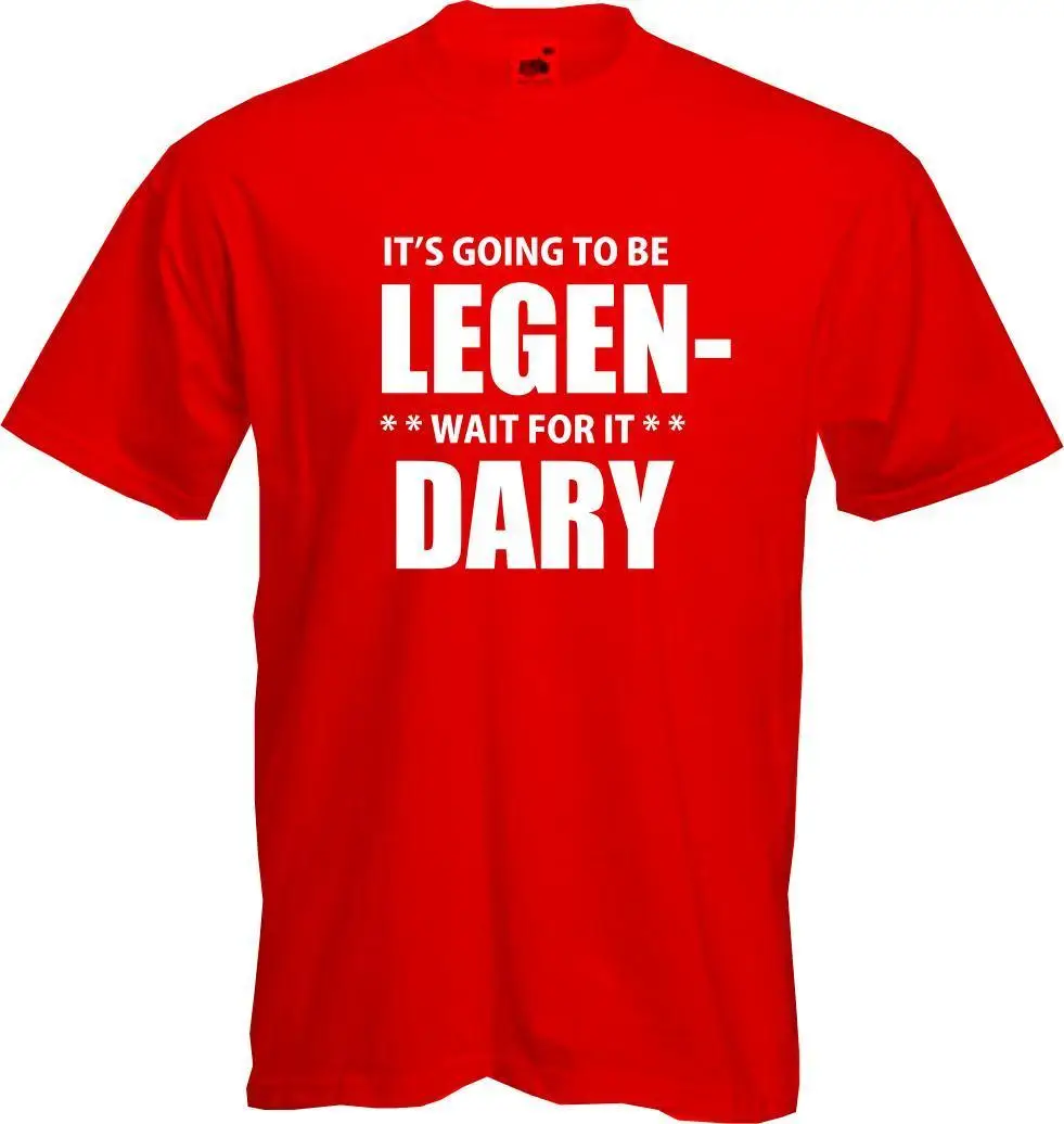 LEGEN * wait for it DARY How I Met Your Mother HIMYM Barney Stinson футболка новые футболки Забавные топы