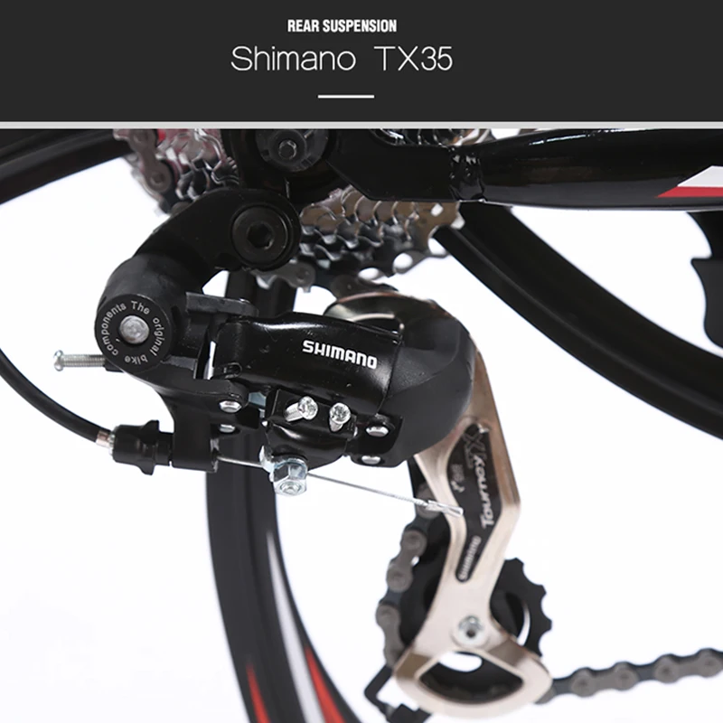 LAUXJACK горный велосипед СТАЛЬНАЯ РАМА 24 скорости Shimano дисковые тормоза 26&quot литые