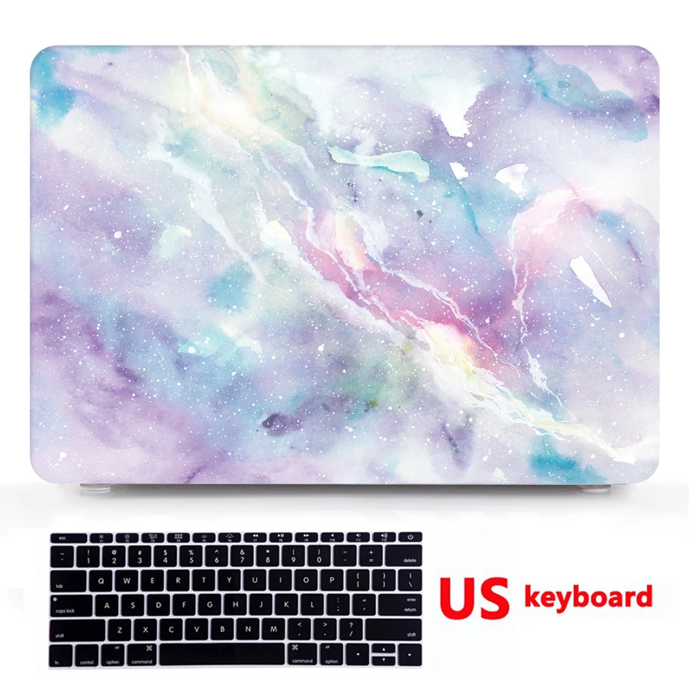 Жесткий чехол с цветным рисунком + для клавиатуры 2017 дюймового Apple Macbook Air 13 3 дюйма