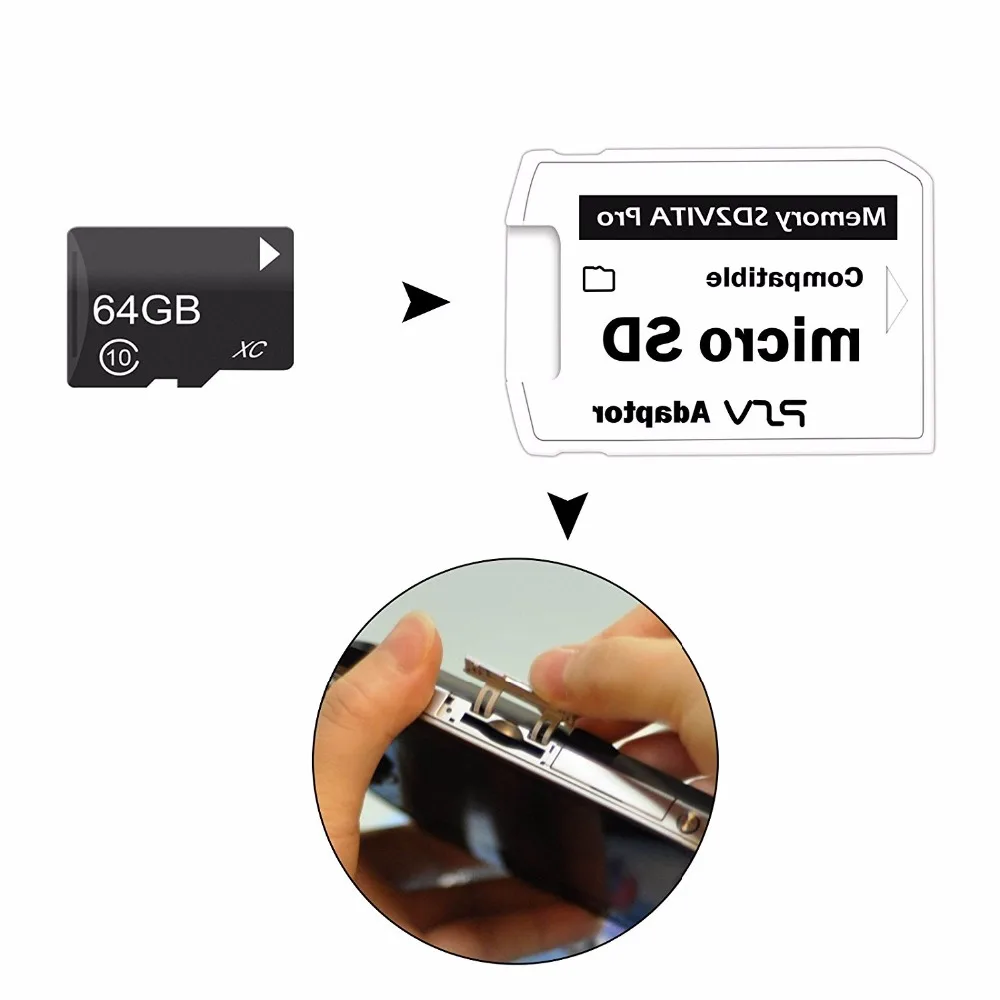 Версия 5 0 SD2VITA для psv ita карта памяти TF игровая 1000/2000 адаптер 3 60 система SD Micro