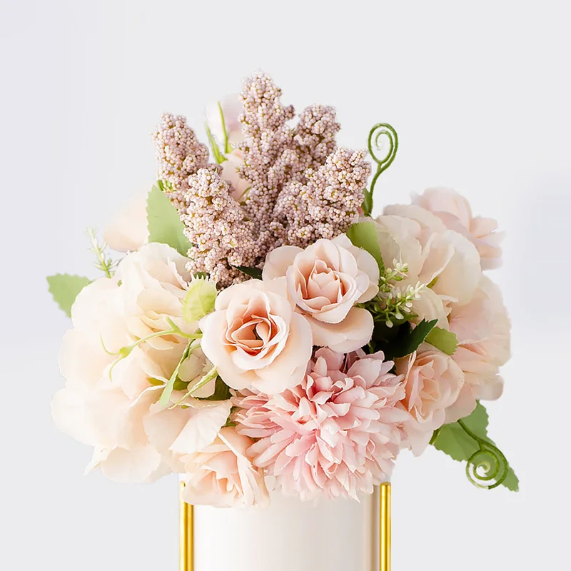 Небольшой букет в гибридном стиле искусственная Цветочная композиция 13 шт./букет