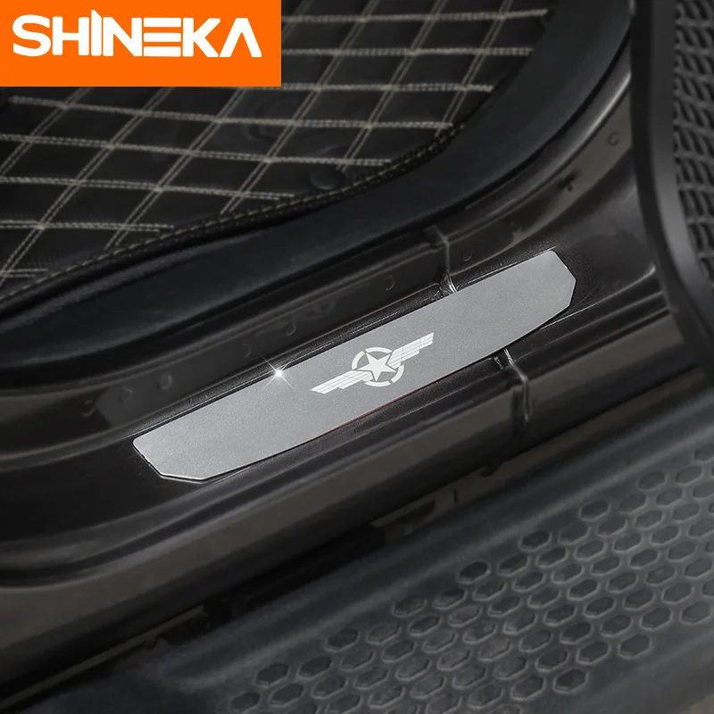 SHINEKA Nerf бары и подножки для Jeep Wrangler JL 2018 алюминиевый сплав пороги 4 дверные