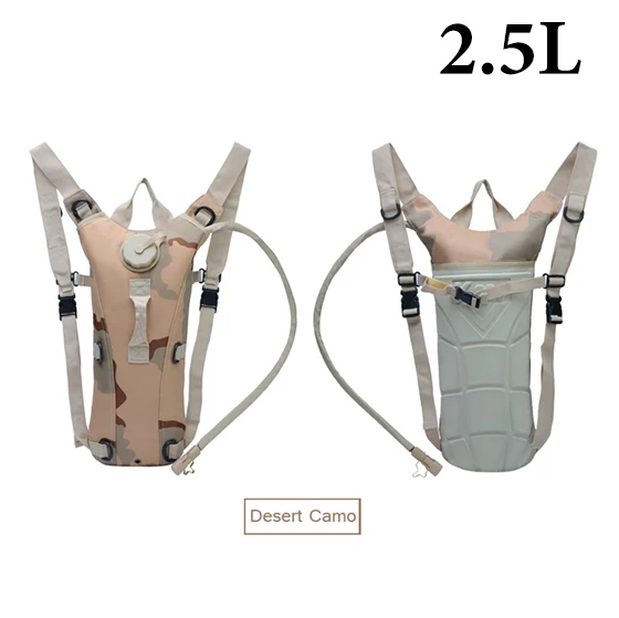 WEST BIKING сумка для воды для спорта на открытом воздухе гидратационный рюкзак 2.5L 3L большая емкость для кемпинга, альпинизма, пешего туризма, велосипедная сумка для воды - Цвет: Desert Camo 2.5L