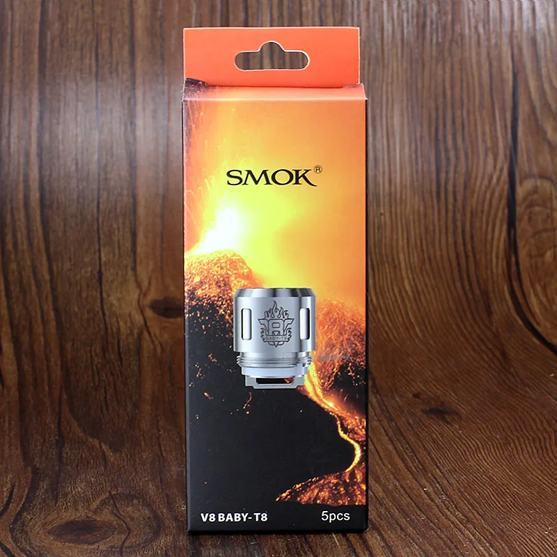 Smok TFV8 Головка Катушки для малышей V8 Baby T8 T6 X4 Q2 ядро Beast Tank|Испарители электронных