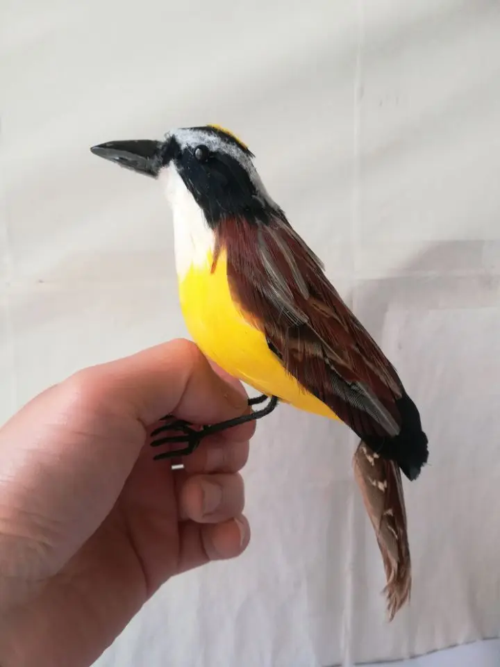 Искусственная птица из пенопласта и перья, примерно 20 см, яркая птица, пасторальный реквизит, украшение для дома и сада, подарок s2189