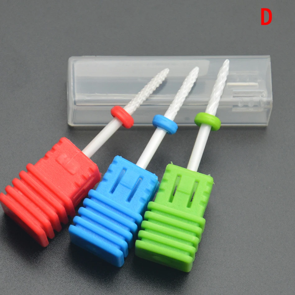 1 шт. керамические фрезы для ногтей электрическая шлифовальная головка маникюра