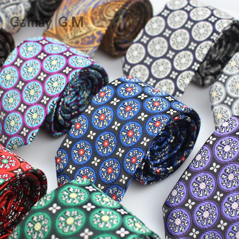 New Ties for men Brand Neckties Mens Blue Red 7cm Wide Neck Wedding Suits Polyester Silk Gravata Business Corbatas Tie|neck tie|ties menties brand |
