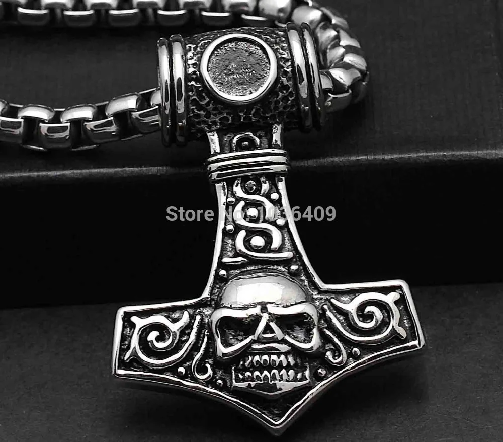 Мужская цепочка с подвеской в виде черепа | Украшения и аксессуары