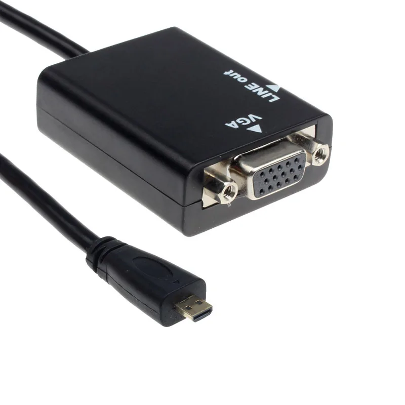 Новинка 2015 модный переходник Mini HDMI-VGA для ПК и ноутбуков |