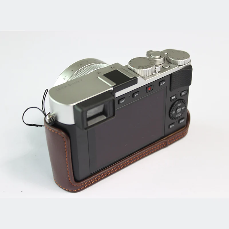 Натуральная кожа Половина чехол для камеры Leica D-LUX7 D7 D-LUX 7 с батарейным отверстием