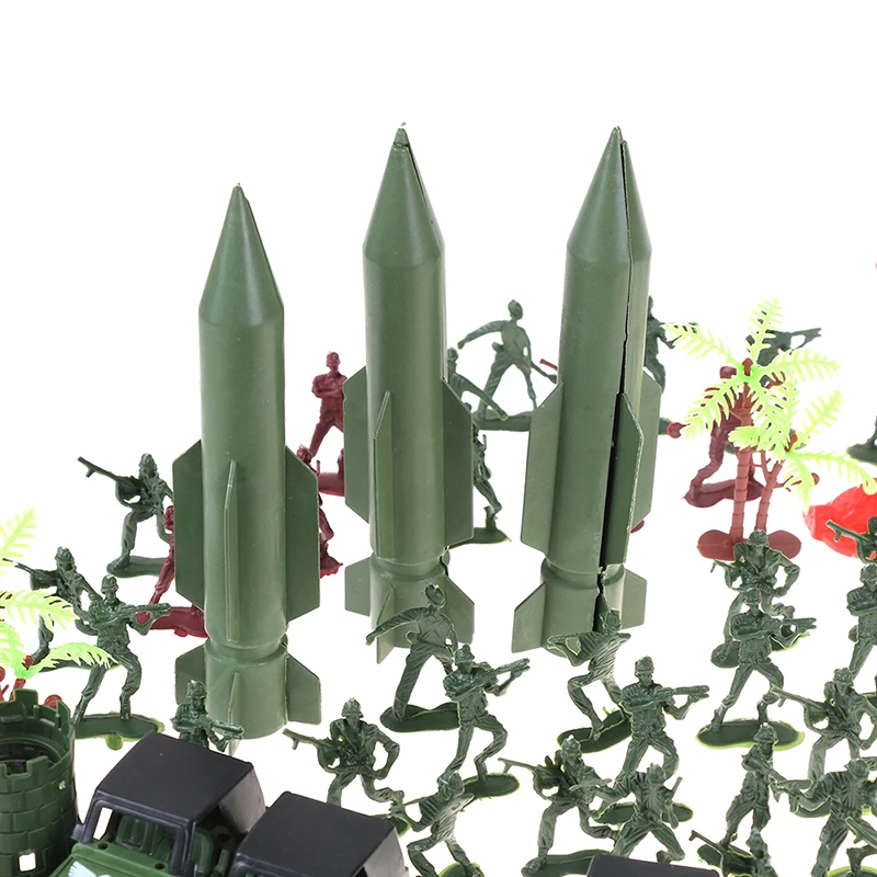 Армейская модель песочницы Набор для игры в военные пластиковые игрушки