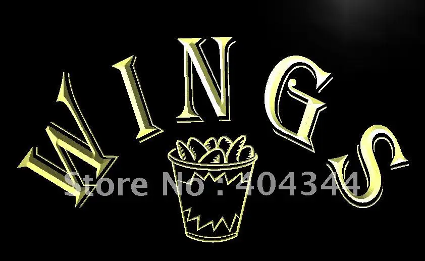 

LK110- Wings Fast Food Cafe Beer LED Neon Light Sign