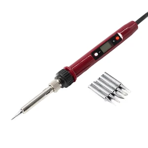 80 Вт паяльник с регулируемой температурой, Электрический ЖК-дисплей, цифровой дисплей, сварочный ремонт, не содержит свинец, 220 В, штепсельная припой для ЕС
