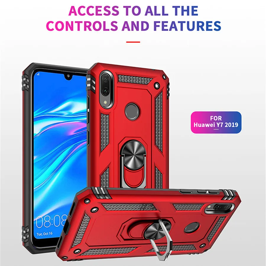 Противоударный чехол для телефона в стиле милитари Huawei Y7 prime 2019|Бамперы| |