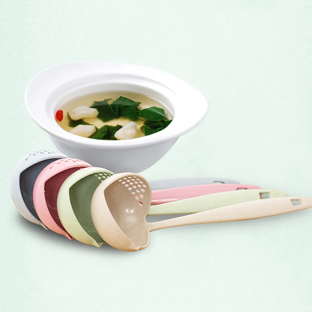 2 в 1 лопата с длинной ручкой фильтром креативный густой суп ложки столовые
