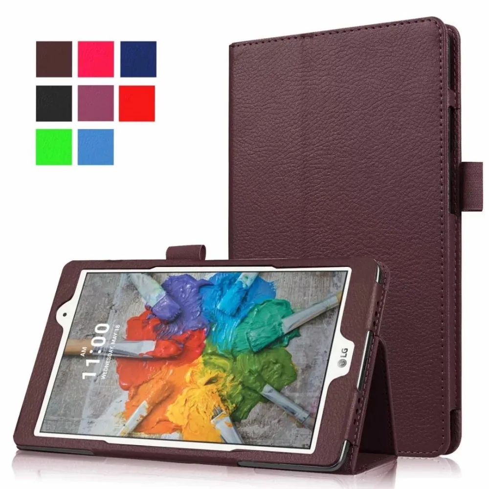 Новый роскошный кожаный чехол книжка с подставкой Магнитный для LG G PAD 3 8 0 V525 GPad III