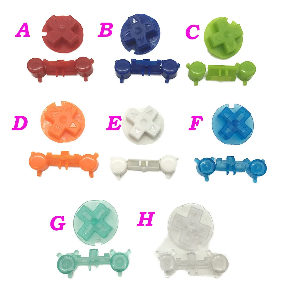 Многоцветные кнопки A B для Gameboy карманные GBP On Off Power D питания|keypad|keypad buttons |