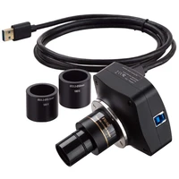amscope 6 3mp usb3 0 bsi c mount microscope camera with calibration slide mu633 bi ck