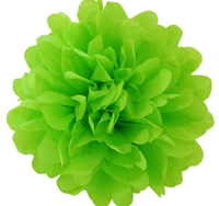 Grass Green 1 шт., размер: 4/6/8/10/12 дюймов ткани Бумага помпоны для творчества DIY Ремесло Цветочные шары из бумаги для вечеринок и свадебных церемоний украшения для дома - Цвет: Grass Green