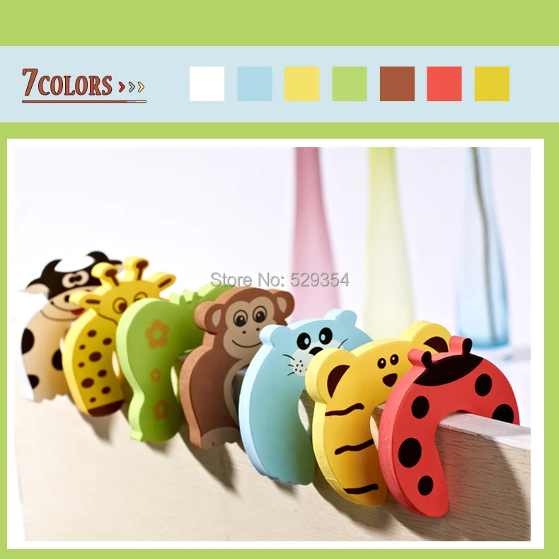 8 шт. коровка тигр жираф Бабочка обезьяна|baby door stopper|baby safetybaby safety stopper |
