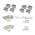 2 комплекта солнечных панелей Willone, монтажные Z-кронштейны с гайками и болтами-для домов на колесах, лодки, крыши, системы настенного крепления