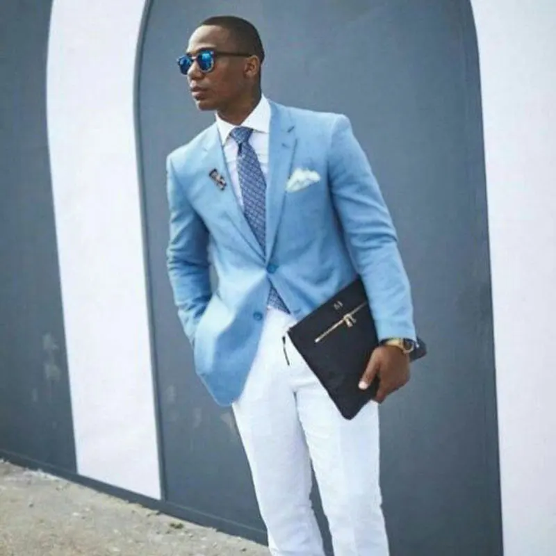 Мужские блейзеры синего цвета для выпускного вечера смокинги шафера новейшее