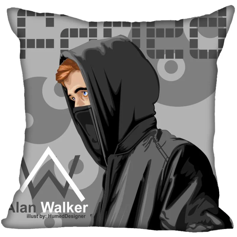 16 Заказная наволочка Alan Walker квадратная Подушка на молнии крышка 40X40cm45X45cm(две стороны) напечатать ваши фотографии классные наволочки для подушек - Цвет: 16