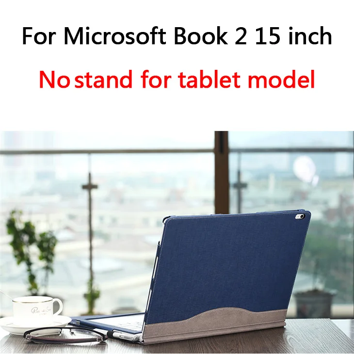 No Stand-Blue 15 Съемный чехол-подставка для ноутбука и планшета для microsoft Surface Book 2 13,5 дюймов для Surface Book 2 15 дюймов чехол для ноутбука - Цвет: No Stand-Blue 15