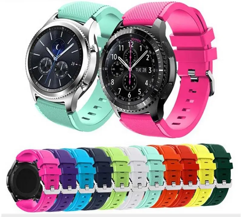 Ремешок для браслета Samsung Gear S3 мягкий силиконовый ремешок замены классический с