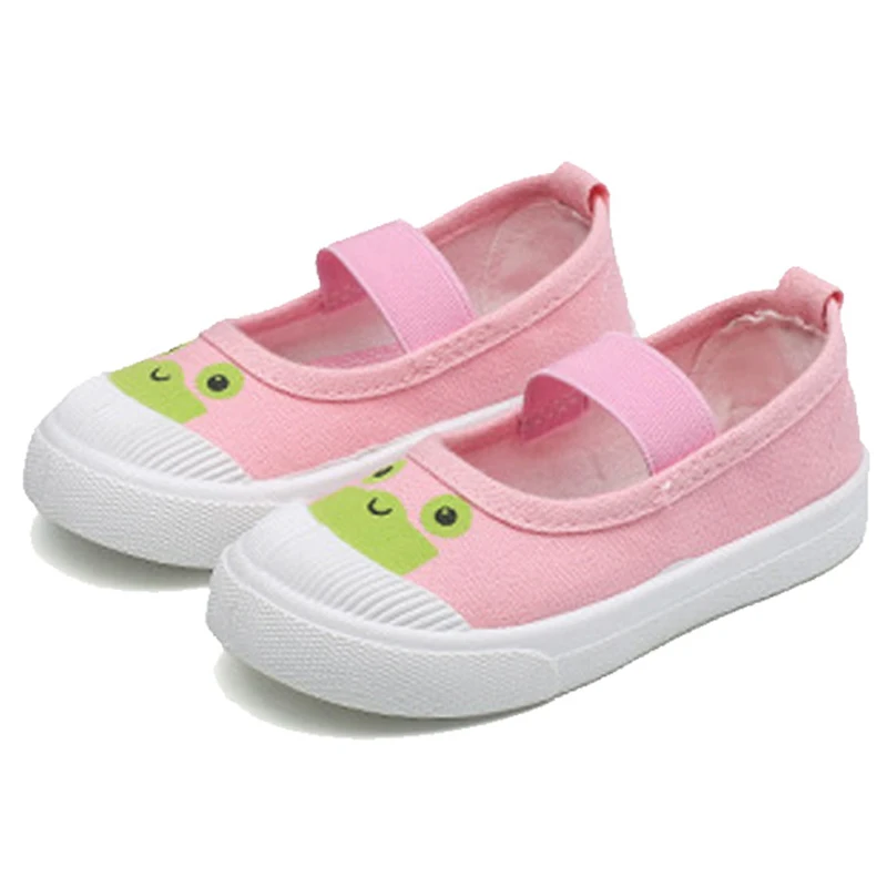 Детская парусиновая обувь для девочек на весну и осень модные повседневные