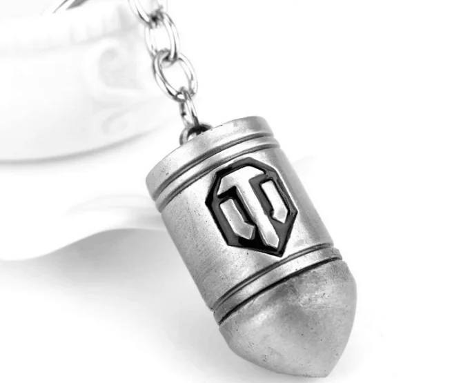 100 шт World of Tanks металлическая цепочка для ключей кольцо брелок подвеска сплав