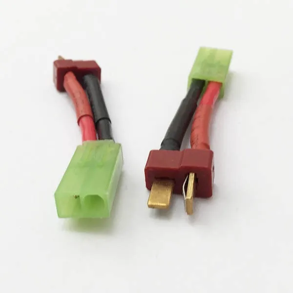 

10pc T plug male to mini Tamiya female Adapter Tamiya Connector cable 50mm for RC Lipo Battery wholesale