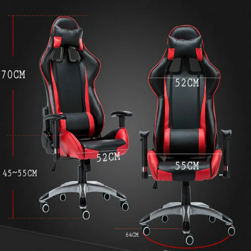 Эргономичный откидывающийся игровой компьютерный стул поворотный лежа