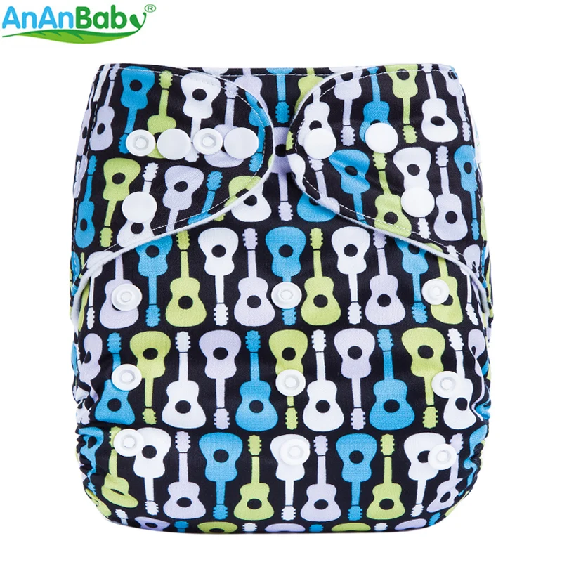 Ananbaby Экологичные подгузники моющиеся регулируемые тканевые костюм для
