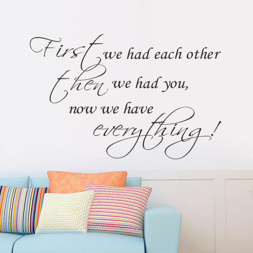 

Modren Love Wall Stickers letter we have everything 8331 New Indoor bedroom Wedding decorations vinyl art free shipping