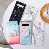 marble phone case for samsung galaxy m10 a10 a20 a30 a50 a90 s7 edge s8 s9 s10 plus note 8 9 10 pro holder stand back cover kapa