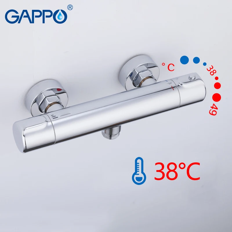 Смеситель для душа GAPPO s с термостатом термостатический настенный кран Водопад