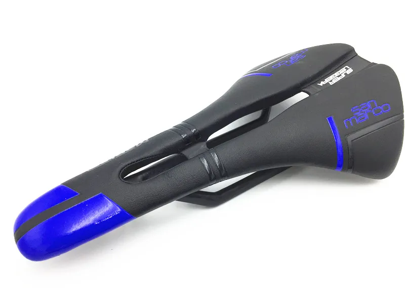 018 Сан Марко bicicleta silla fibra де carbono + cuero sillines sillin bici карриль arco cushion130 +/ 5 г цветов|Седло
