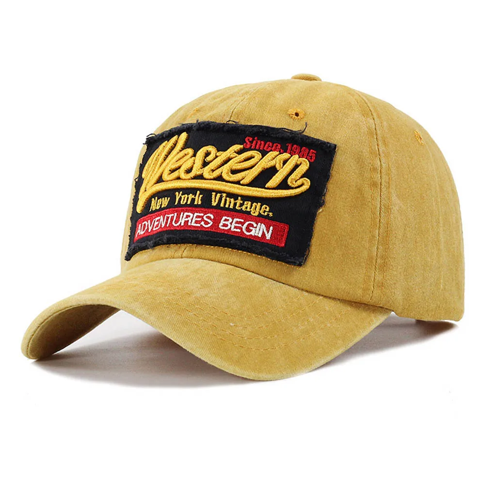 Yellow Baseball Cap FS Зимняя кепка, уличная бейсболка с вышитыми буквами, винтажная бейсболка для мужчин и женщин, Кепка-Дальнобойщик, хлопковые шапки, красные, желтые, Gorra Hombre - Цвет: Yellow Baseball Cap