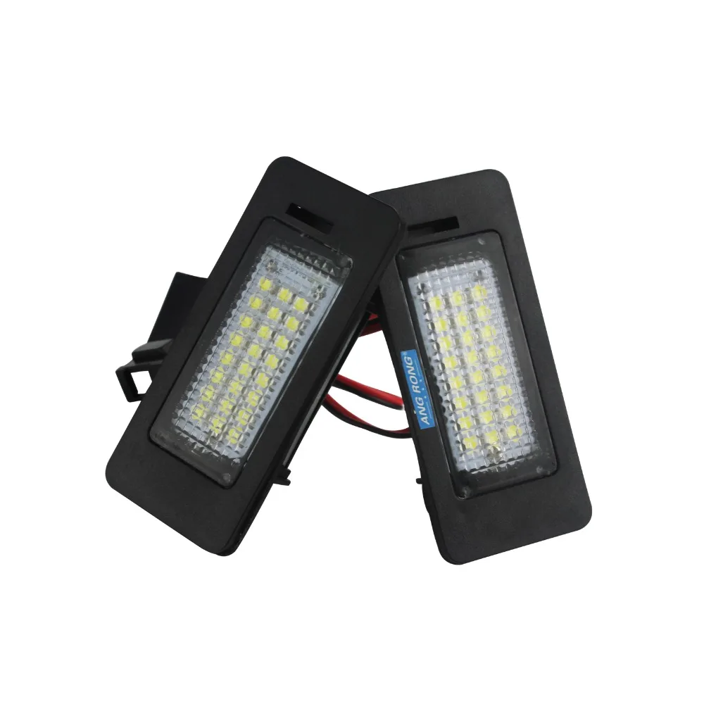 ANGRONG 2x18 SMD 3528 LED белый свет номерного знака для Audi TT Q5 A3 A4 A5 A6 A7 VW Golf MK6 Passat B6 Porsche Panamera |