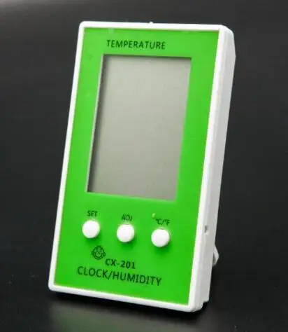 Термометр гигрометр lcd Цифровые часы Регистратор температуры измеритель влажности Крытый Открытый - Цвет: Зеленый