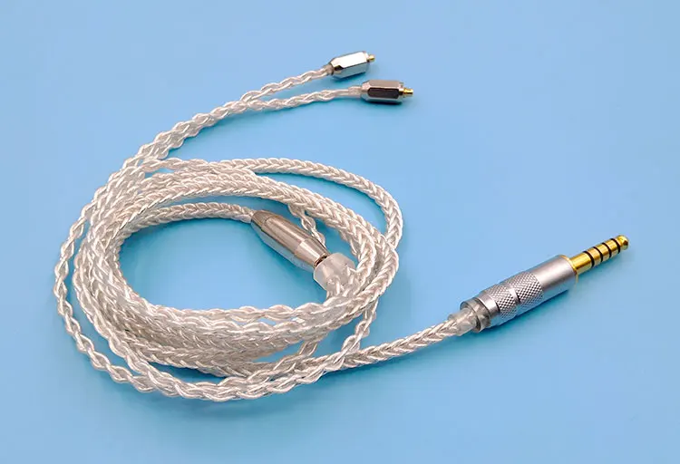 diy earphone cable mmcx ue900 se535 8share single crystal copper silver plated wire | Электроника
