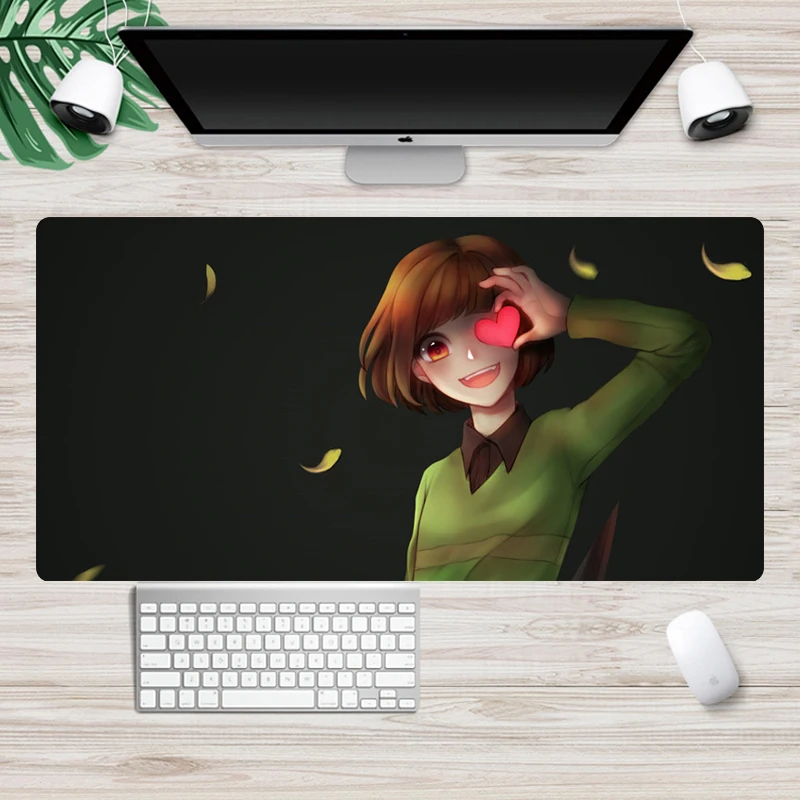 Игровой коврик для мыши Undertale большой 60x30 см нескользящий с закругленными краями