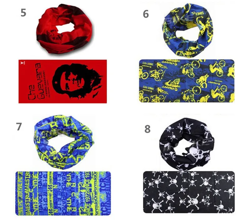 Бесшовные банданы для езды на велосипеде маска с черепом и влагоотводом магии