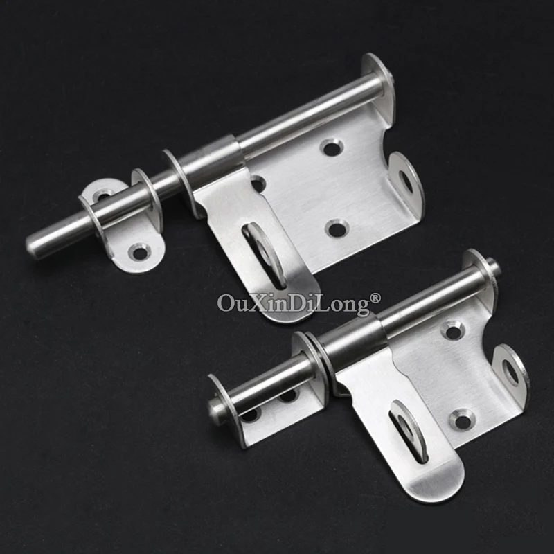 

Brand New 4PCS/LOT Stainless Steel Door Bolts Lock Security Door Barrel Bolts Hasp Door Latch Catch Lock