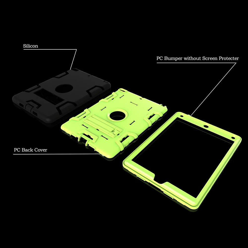 Stand TPU Case For iPad 9.7 2017/2018 Cover Heavy Duty Hybrid Silicon Rugged Armor Shockproof Hard Apple iPad9.7 | Компьютеры и офис