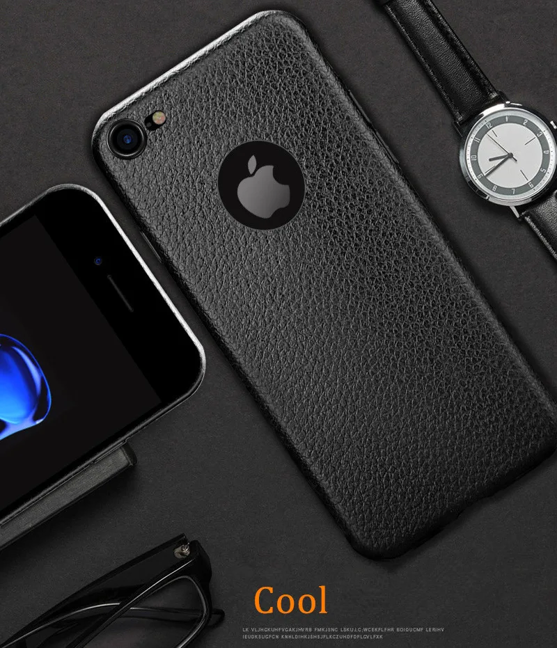 Luxury Retro leather Pattern Phone Case For Apple iPhone 7 6 6S 8 Plus Ultra Thin soft silicone Cover iPhone6 X 8Plus Coque |