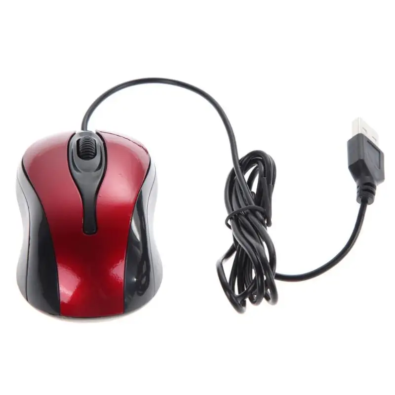 Мини проводной кабель USB настраиваемое оптическое колесо прокрутки мышь для