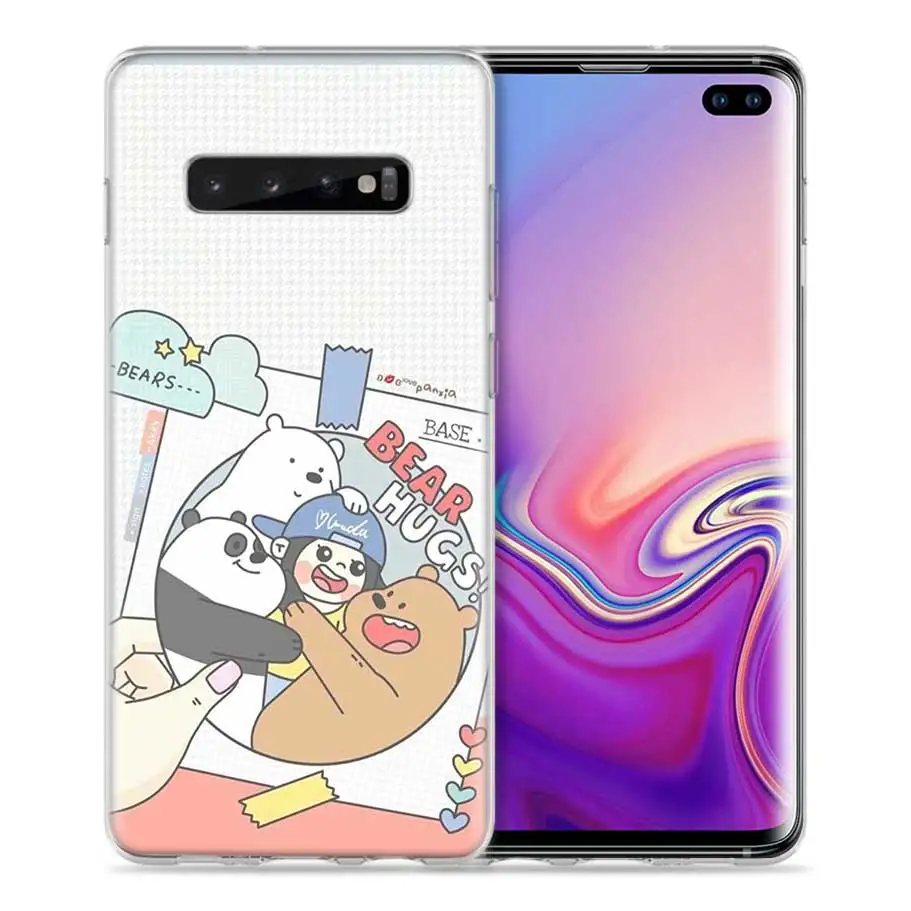 Мы льда голые медведи Чехол для samsung Galaxy S8 S9 S10 5G S10e S7 Note 8, 9, 10, J4 J6 плюс J5 J8 J3 силиконовый чехол для мобильного телефона с изображением персонажа мультфильмов сумки
